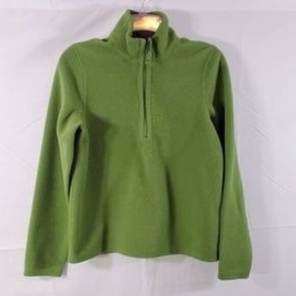 Eddie Bauer Women’s Green ¼ Zip Fleece Outdoor Sweater Pullover – Size Small - Picture 6 of 13